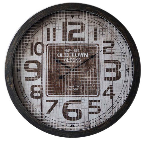 Williston Oversized Eris Old Town Mdf 24" Wall Clock Wayfair